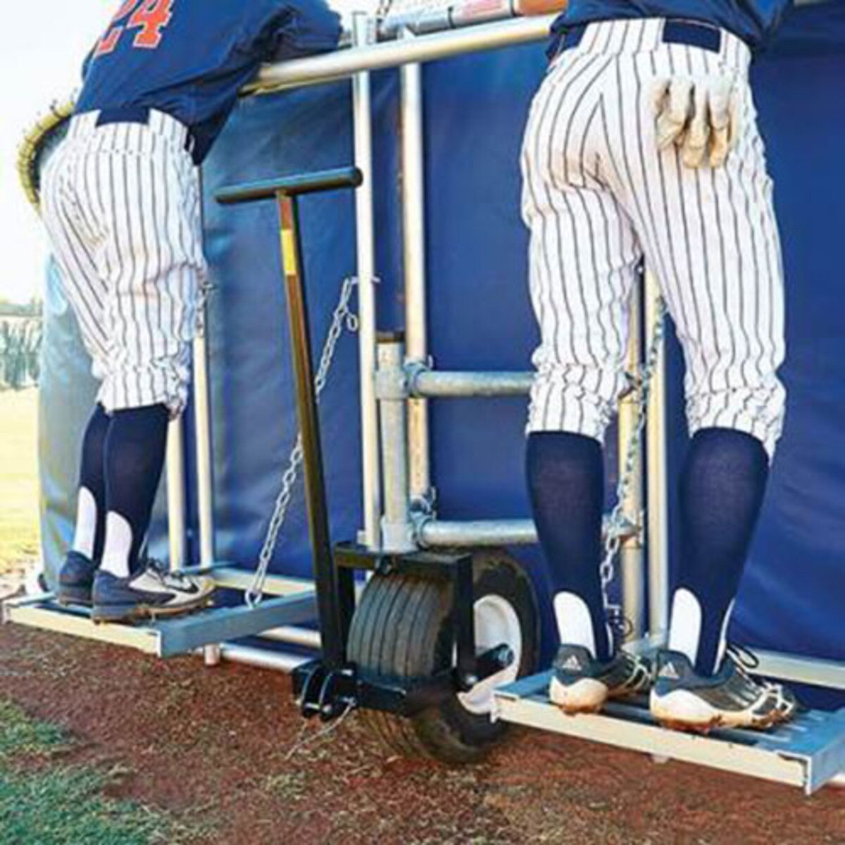 Big Bubba Elite Portable Backstop with Coaches Stand